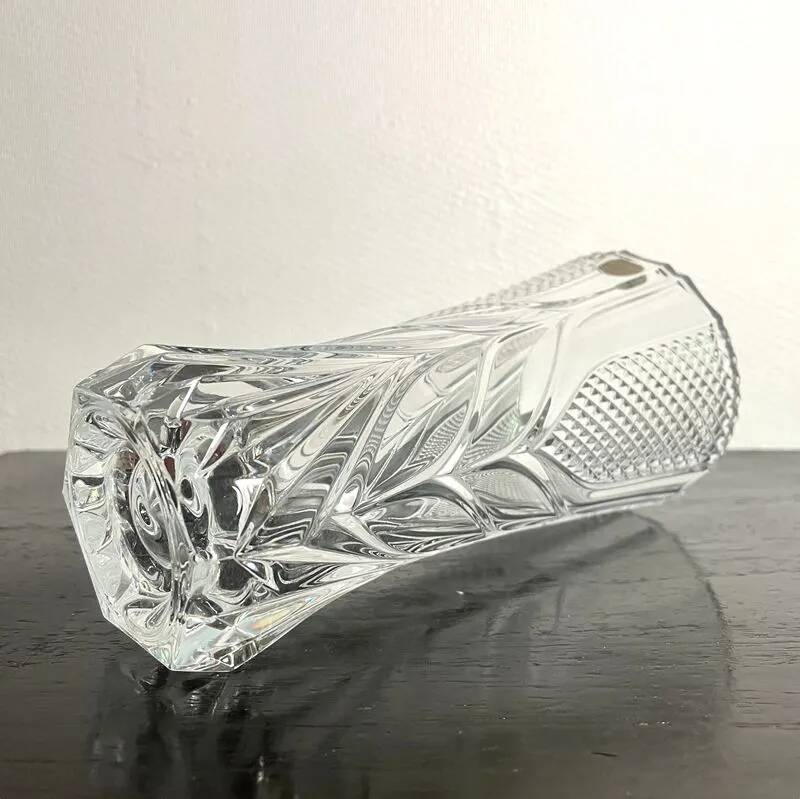 Vintage cut crystal vase