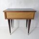 table de nuit chevet en bois laqué et laiton