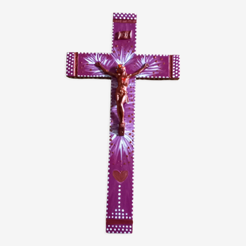 Croix "jesus in  pink"