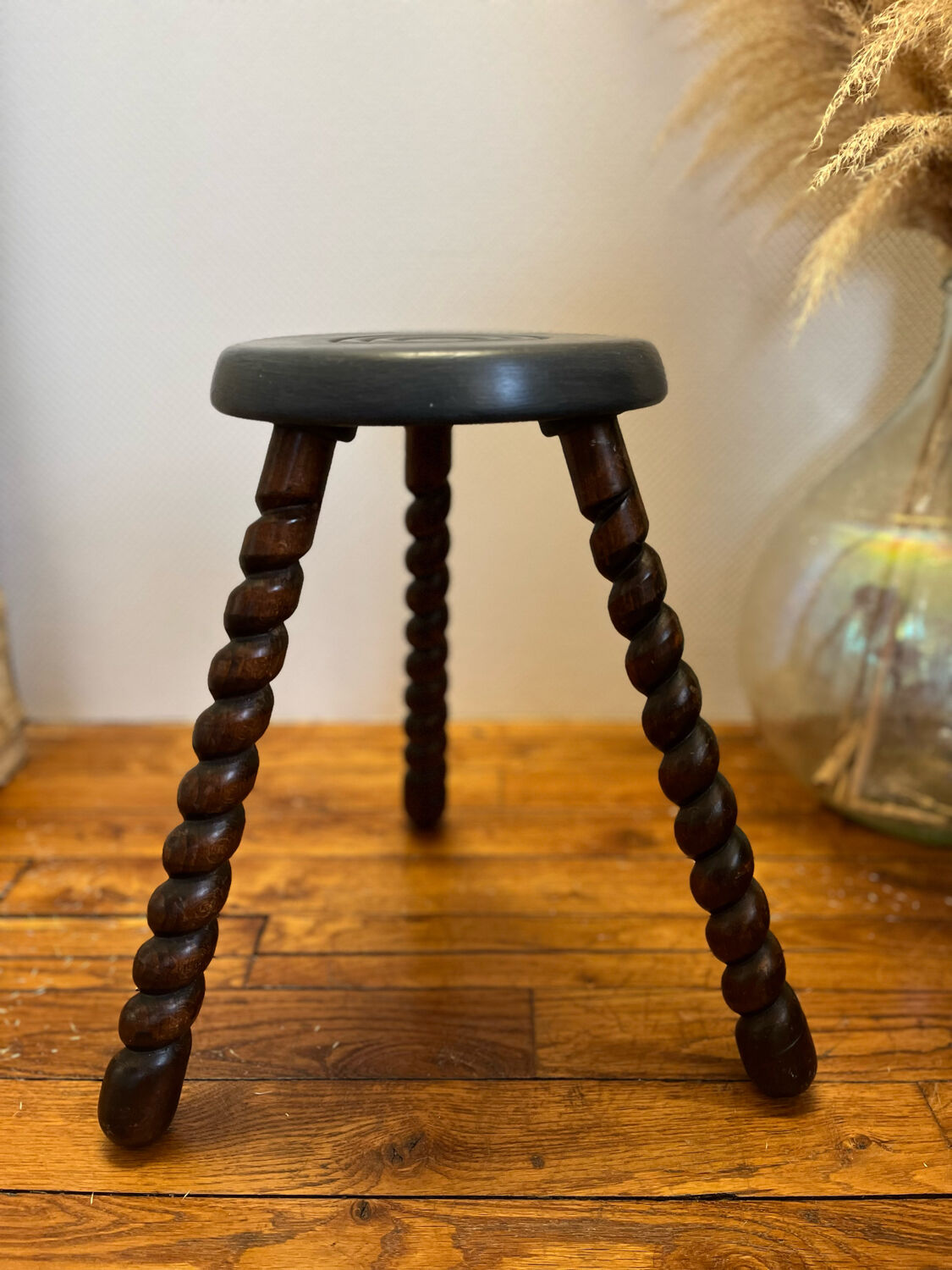 Vintage tripod stool