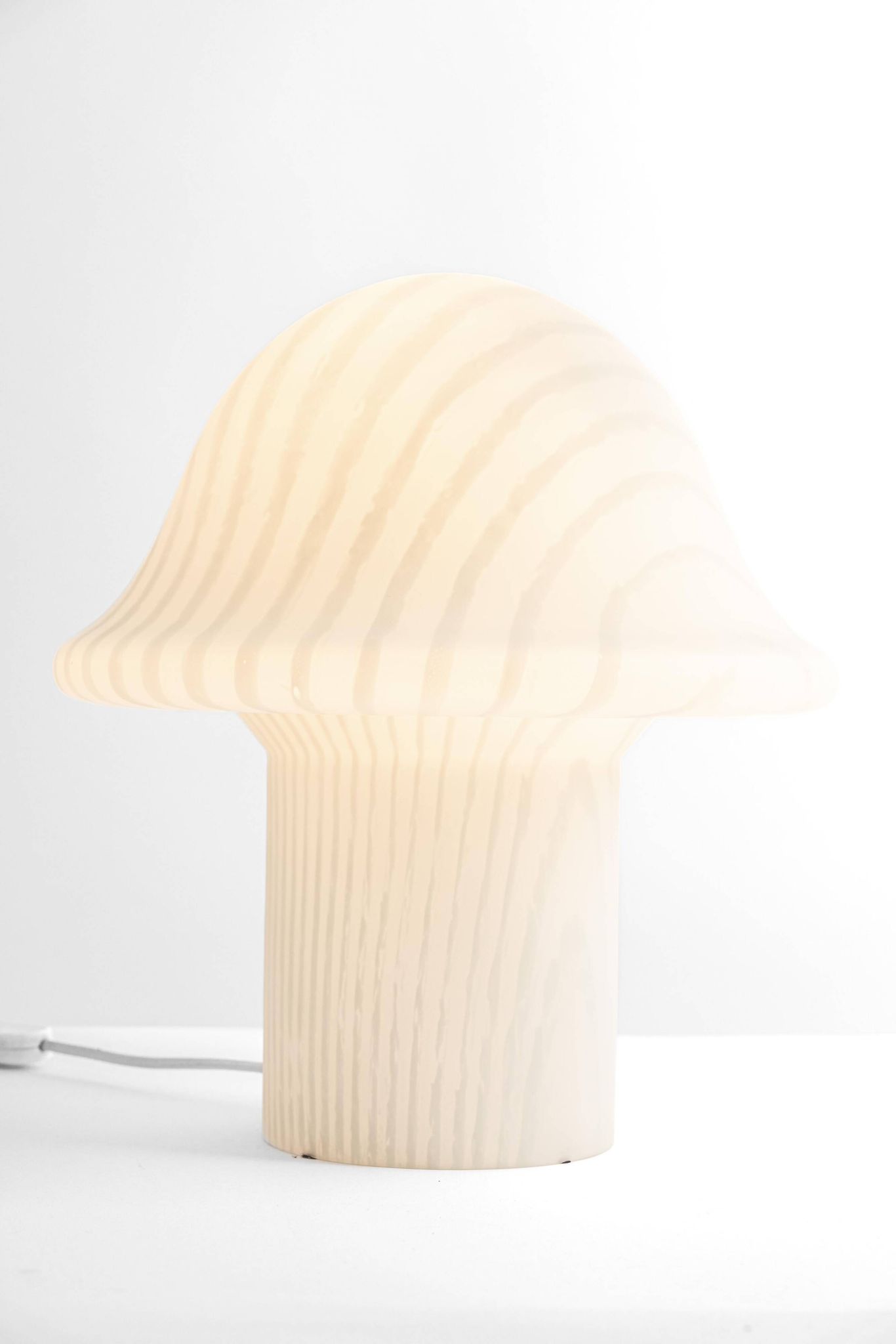 Large glass table lamp by Peil & Putzler, Germany, 1970s.