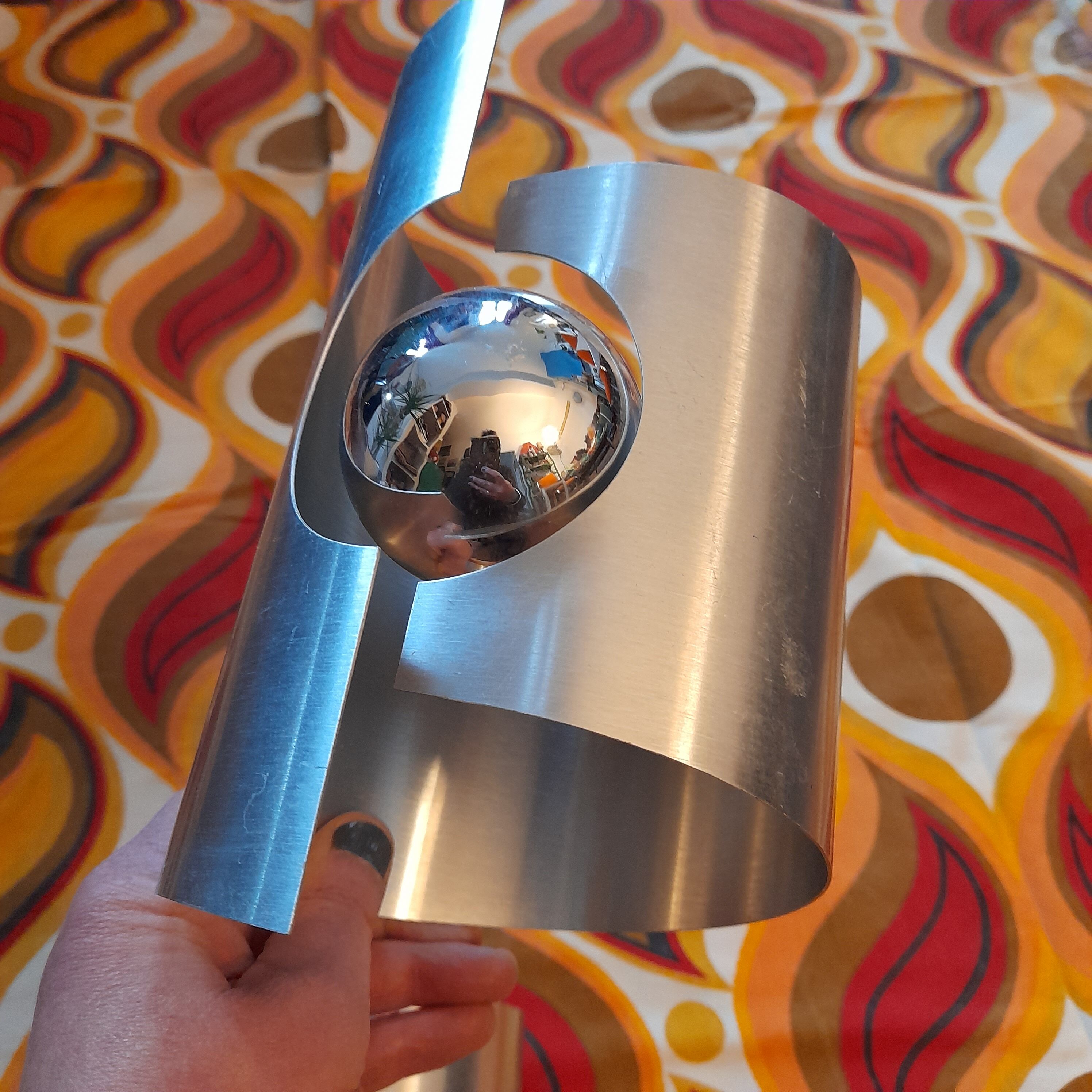 2 wall lamps space age 70s