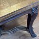 Antique dining set. Table 1.58 m x 1.10 m + 6 chairs from the 1920s.