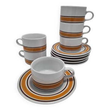 Set de 6 tasses vintage