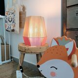 Table lamp woven in cotton thread