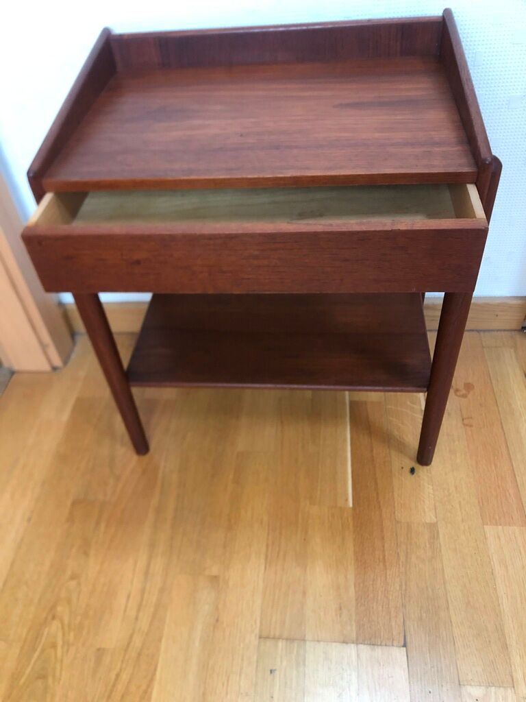 Teak bedside table Denmark 1950 soborg mobler n°148