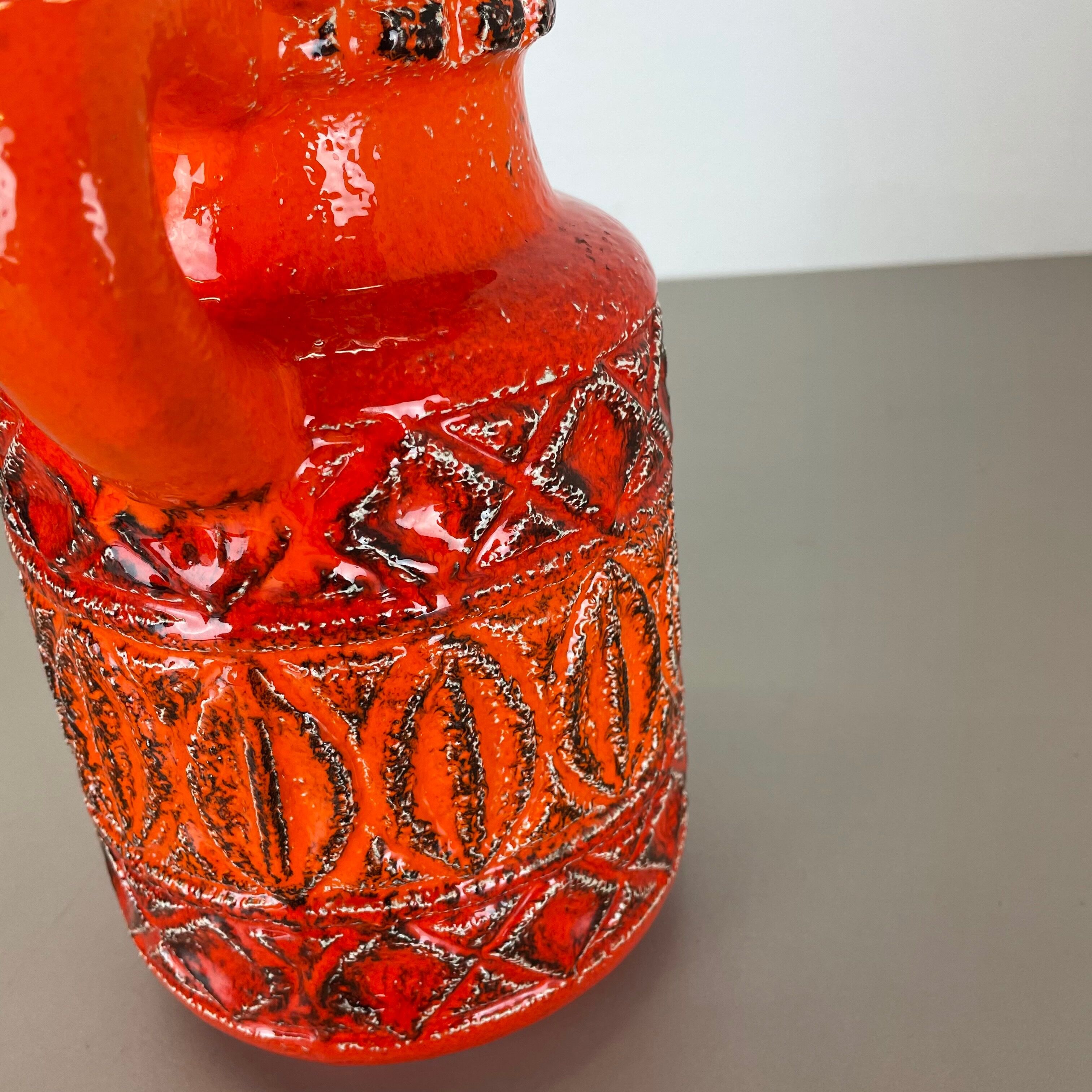 Super Colorful Fat Lava Pottery Vase by Bay Ceramics, Germany, 1970s