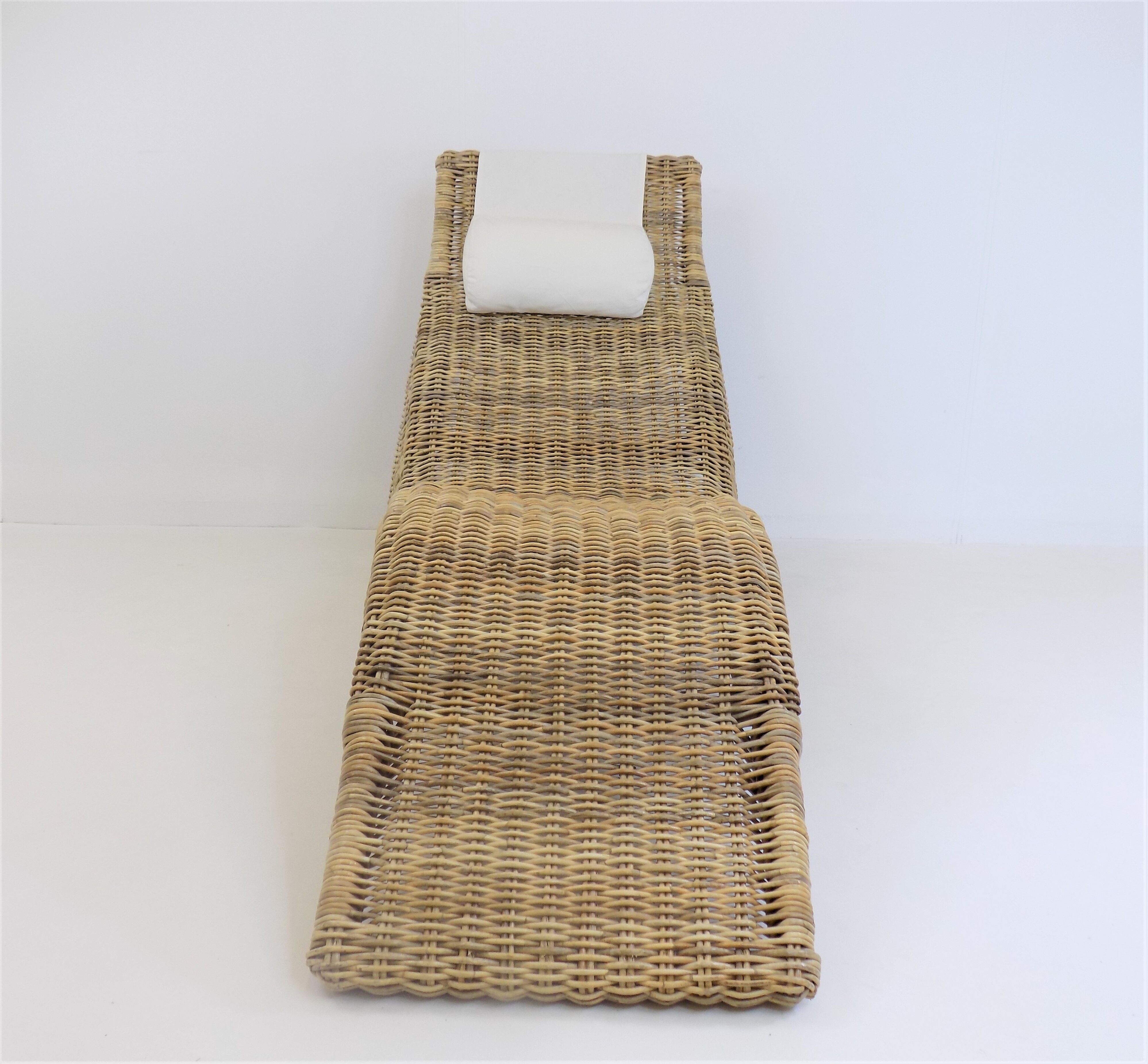 Karlskrona rattan lounger by Carl Öjerstam