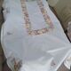 Embroidered tablecloth and open fruit decoration - 12 assorted towels