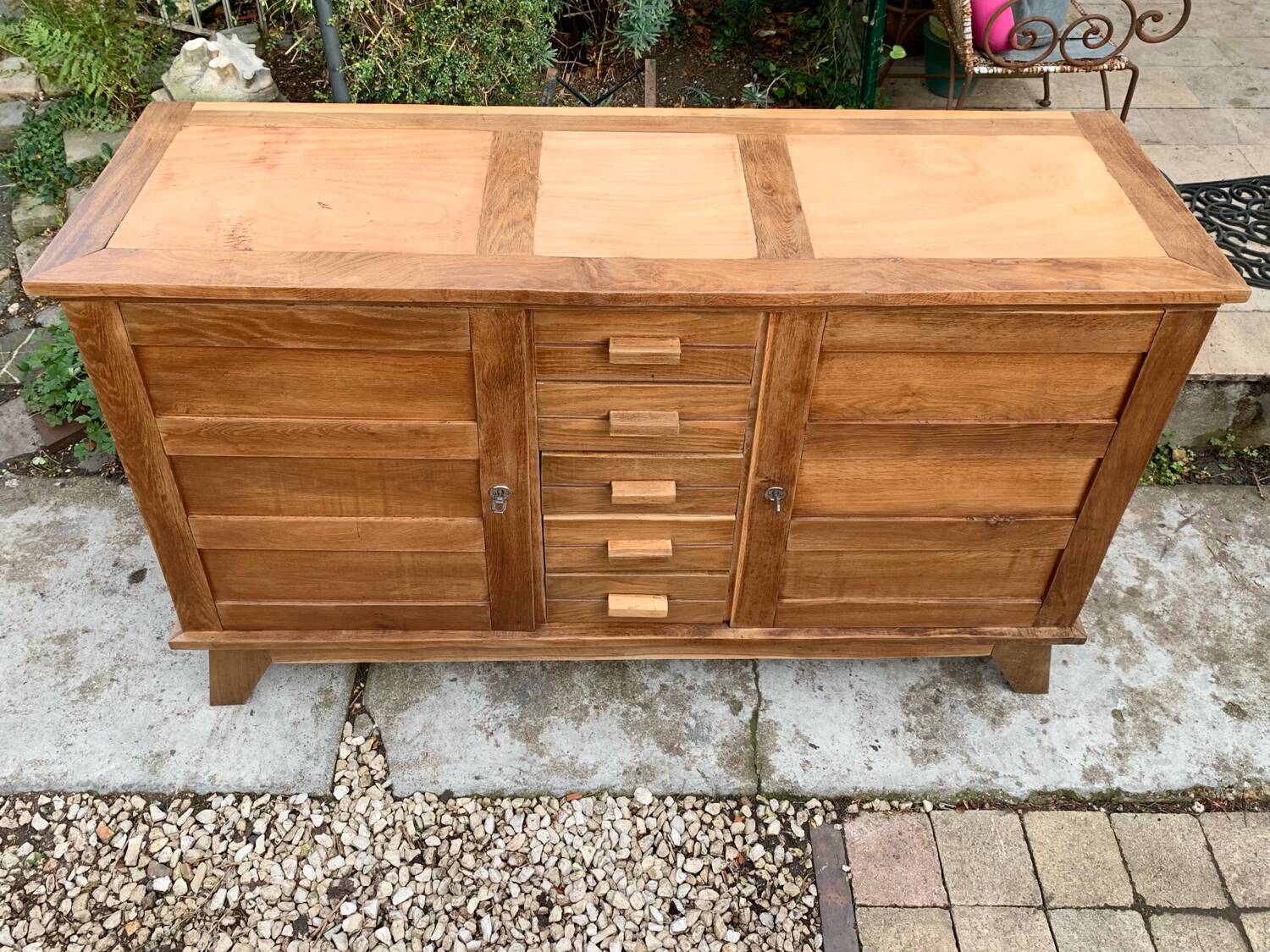 Buffet René Gabriel pieds compas 1945/50