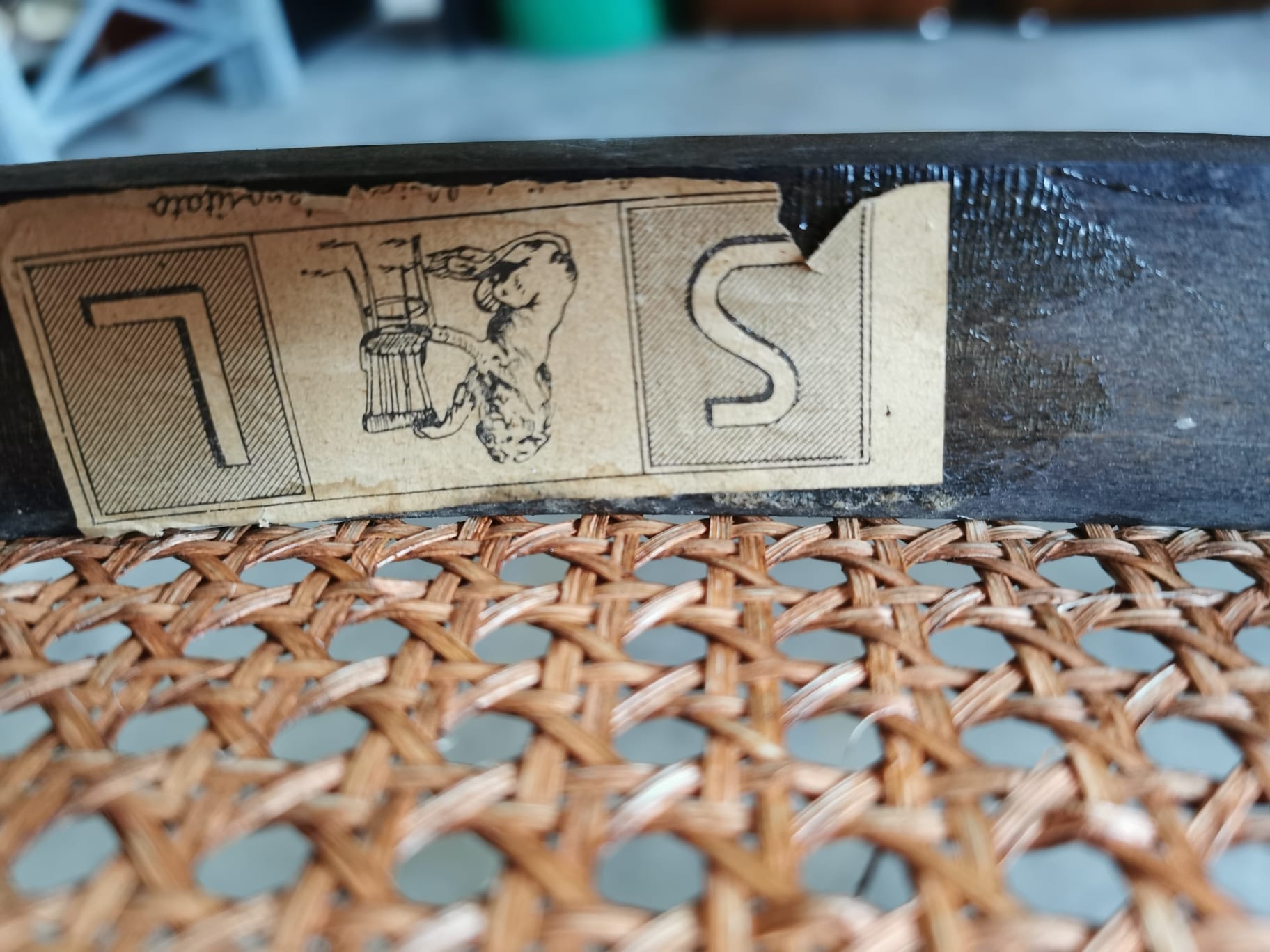 Chairs in bent beech and vienna straw, 1980