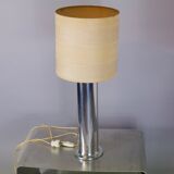 Lampe à poser Hans-Agne Jakobsson en acier chromé et laiton Suède 1960