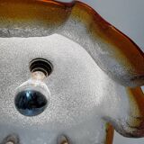 Murano glass flower pendant light from the 70s