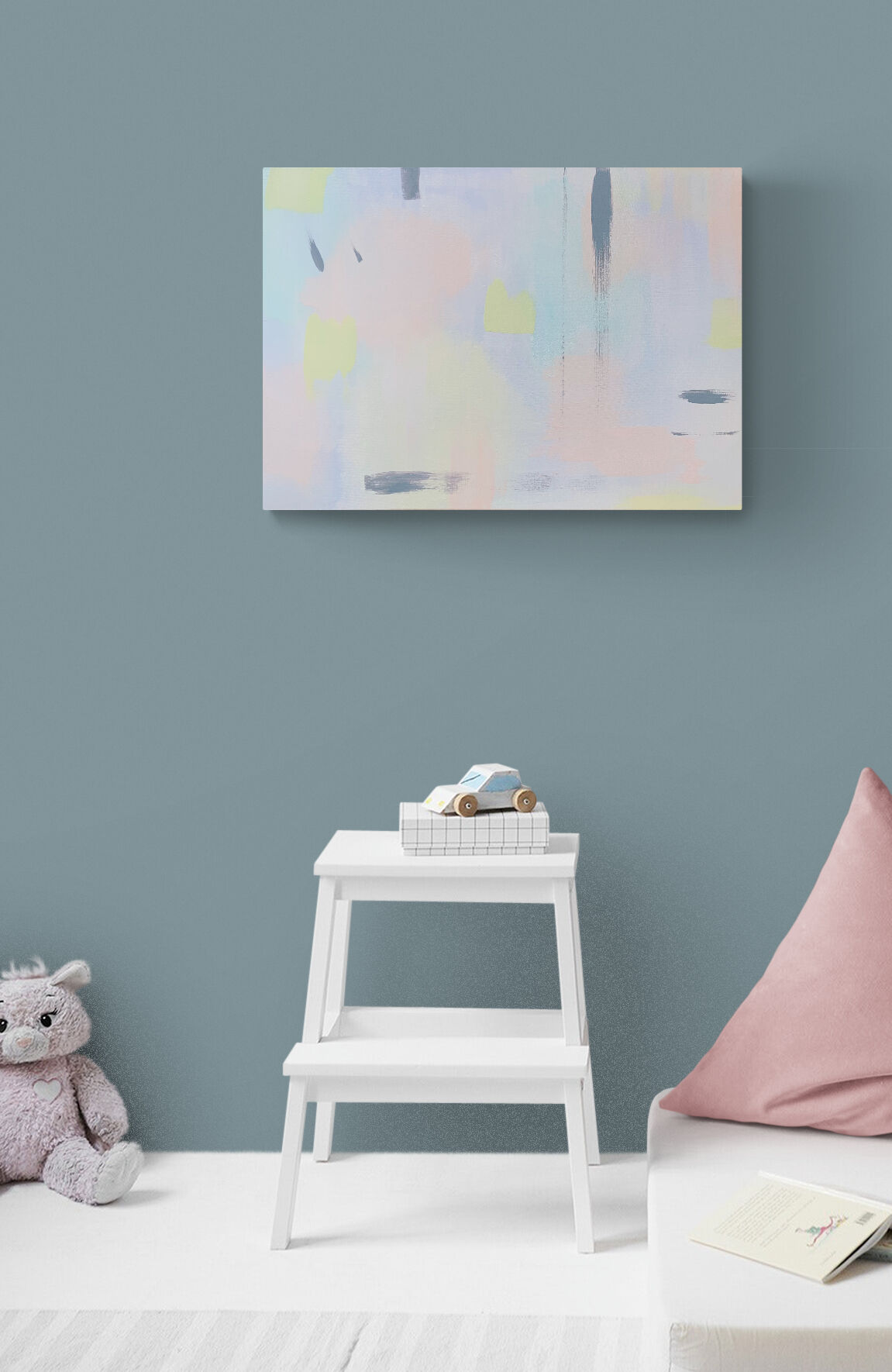 Modern abstract art canvas Forbidden Colours