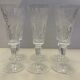 6 cut crystal flutes