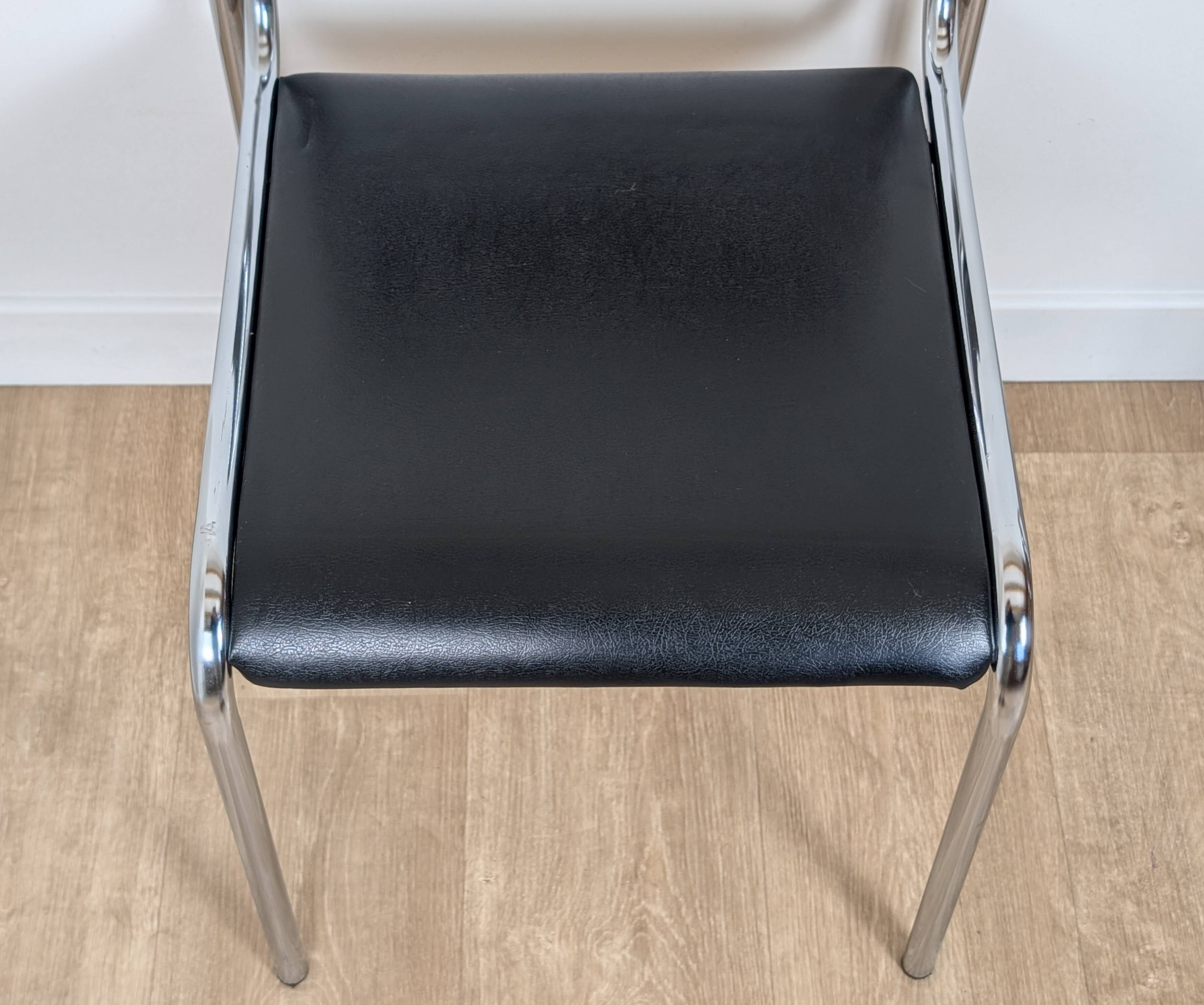 Pair of chrome chairs