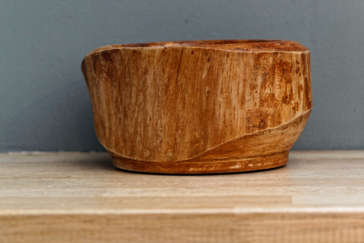 Brutalist wooden cut