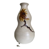Vase double gourde grès Chouzet années 70