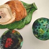 Mustard, pepper, and salt service