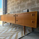 Scandinavian low sideboard in teak, 1970.
