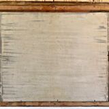 François Félix Roubaud Still life oil on wooden panel bouquet roses peonies XIX