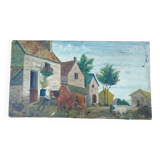 Old naive painting