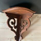 Wooden corner shelf