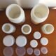 Lot of spice pot Made in Italy Opal Glass - vintage