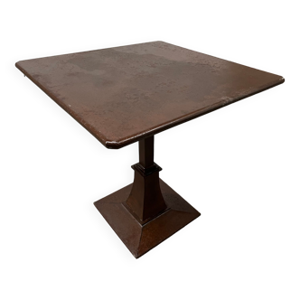 Antique metal bistro table