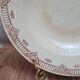 Antique Gien plate in earthenware, brown geometric design – country spirit