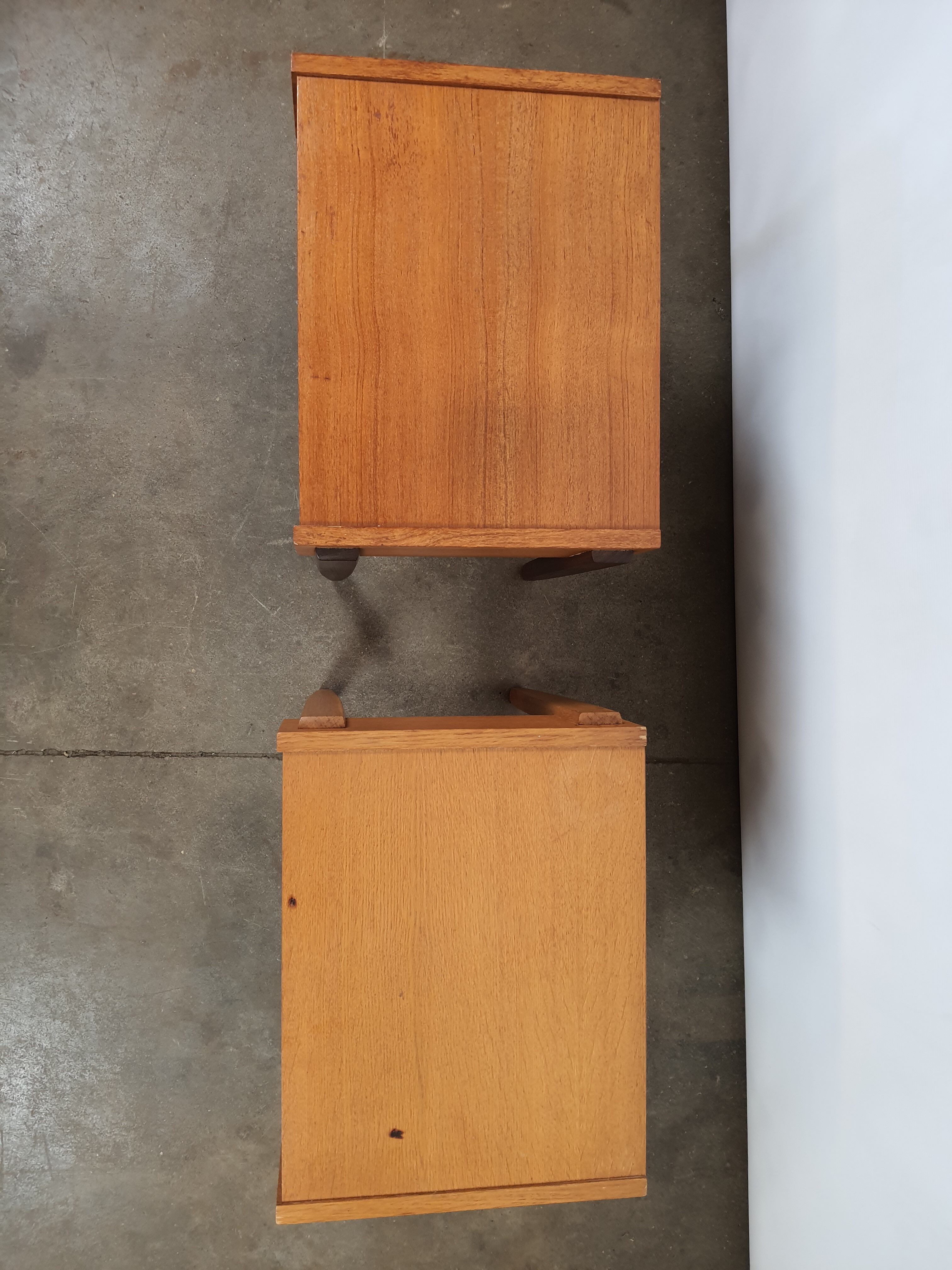 Pair of vintage bedsides