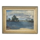 Painting “Lake”, B.Gillet, Oil on strong cardboard