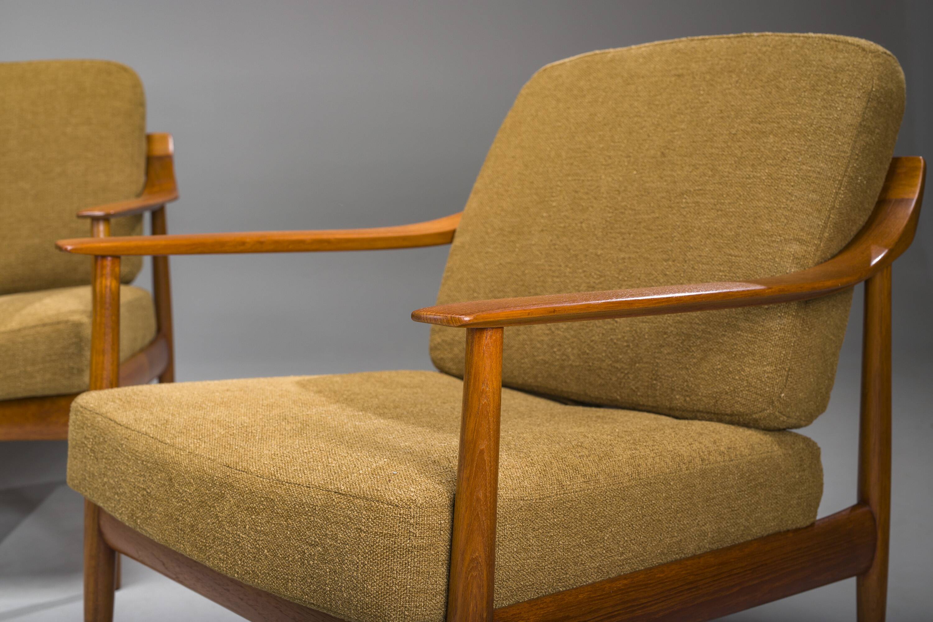 Mid-Century Lounge Chairs and 3-Seater Sofa by Walter Knoll Antimott, 1960