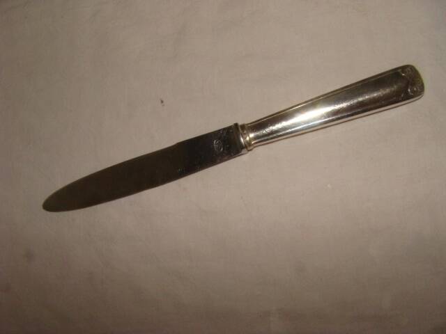 12 stainless steel table knives M.A. from the early 20th century.