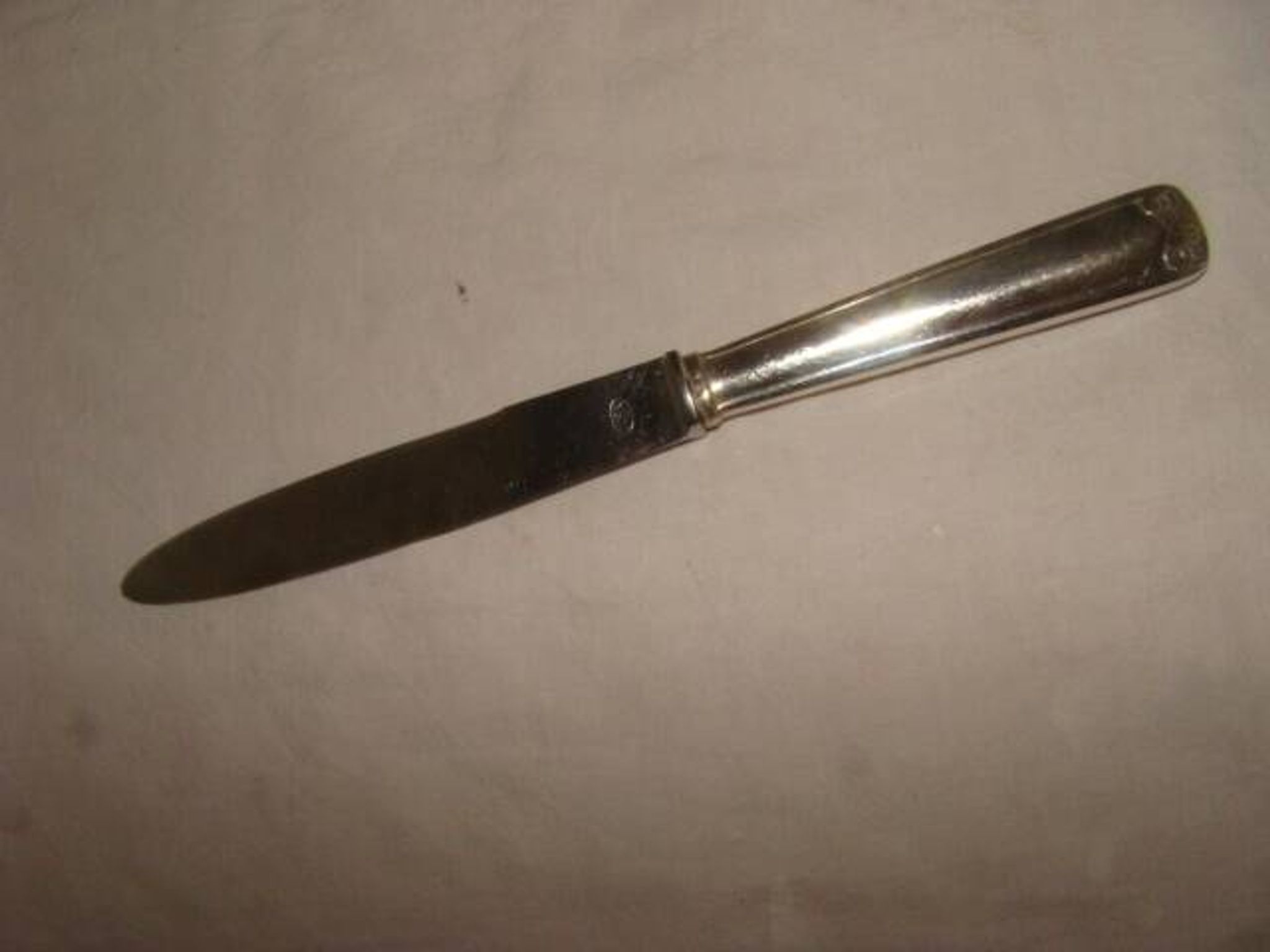 12 stainless steel table knives M.A. from the early 20th century.