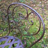 Garden chairs, wrought iron