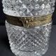 Cylindrical box – Crystal and gilded bronze