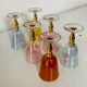 6 blown crystal liqueur glasses from Bohemia, 1960s