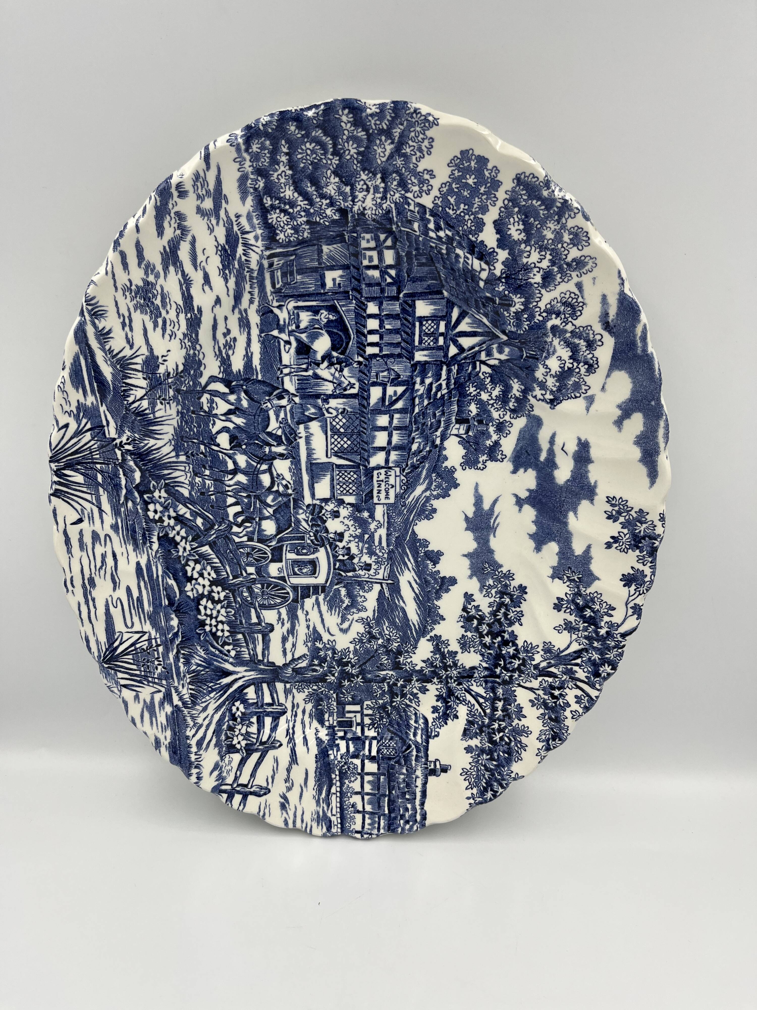 Oval plate Staffordshire England