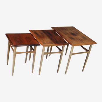 Scandinavian Rosewood nesting tables - Denmark - 1960's