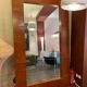 Edimburgo leather mirror - desiner tuscany marina - baxter