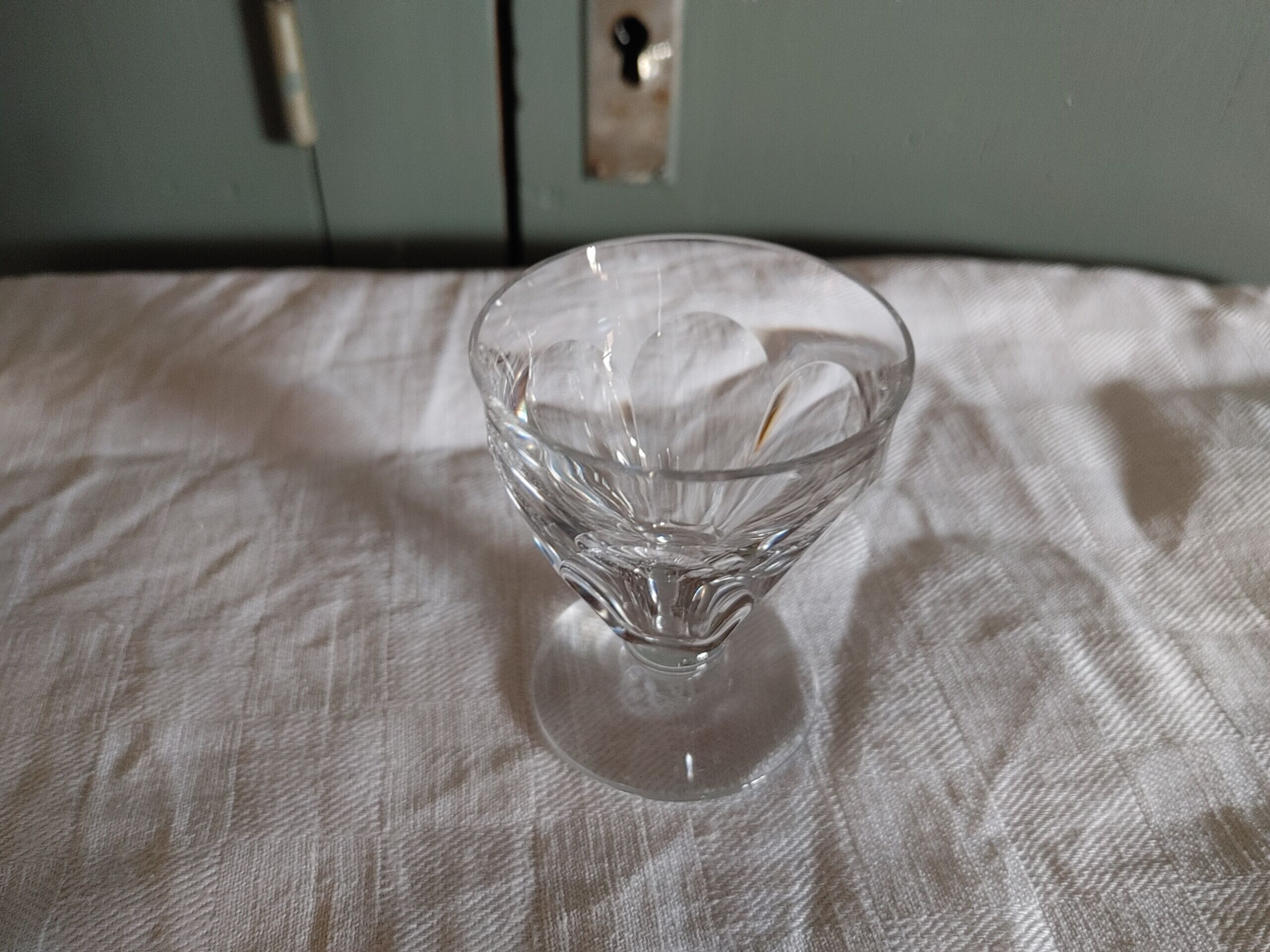 BACCARAT 1 crystal liqueur glass model TALLEYRAND - pad under the foot