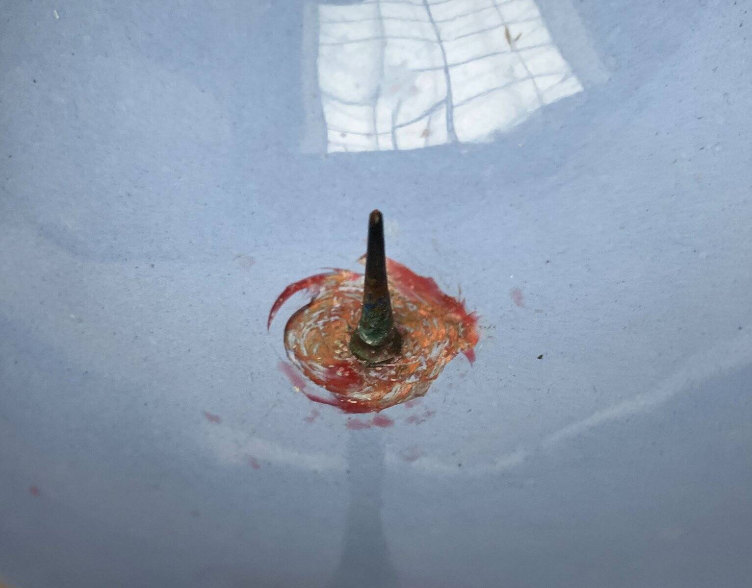 Vintage enamel candlestick