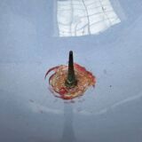 Vintage enamel candlestick