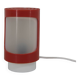 Red and white plastic space age table lamp, 1960s