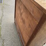 1960s wooden Art Deco buffet with 2 doors