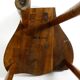 Solid wood chair with an ornate, hand-carved backrest – Made in Spain