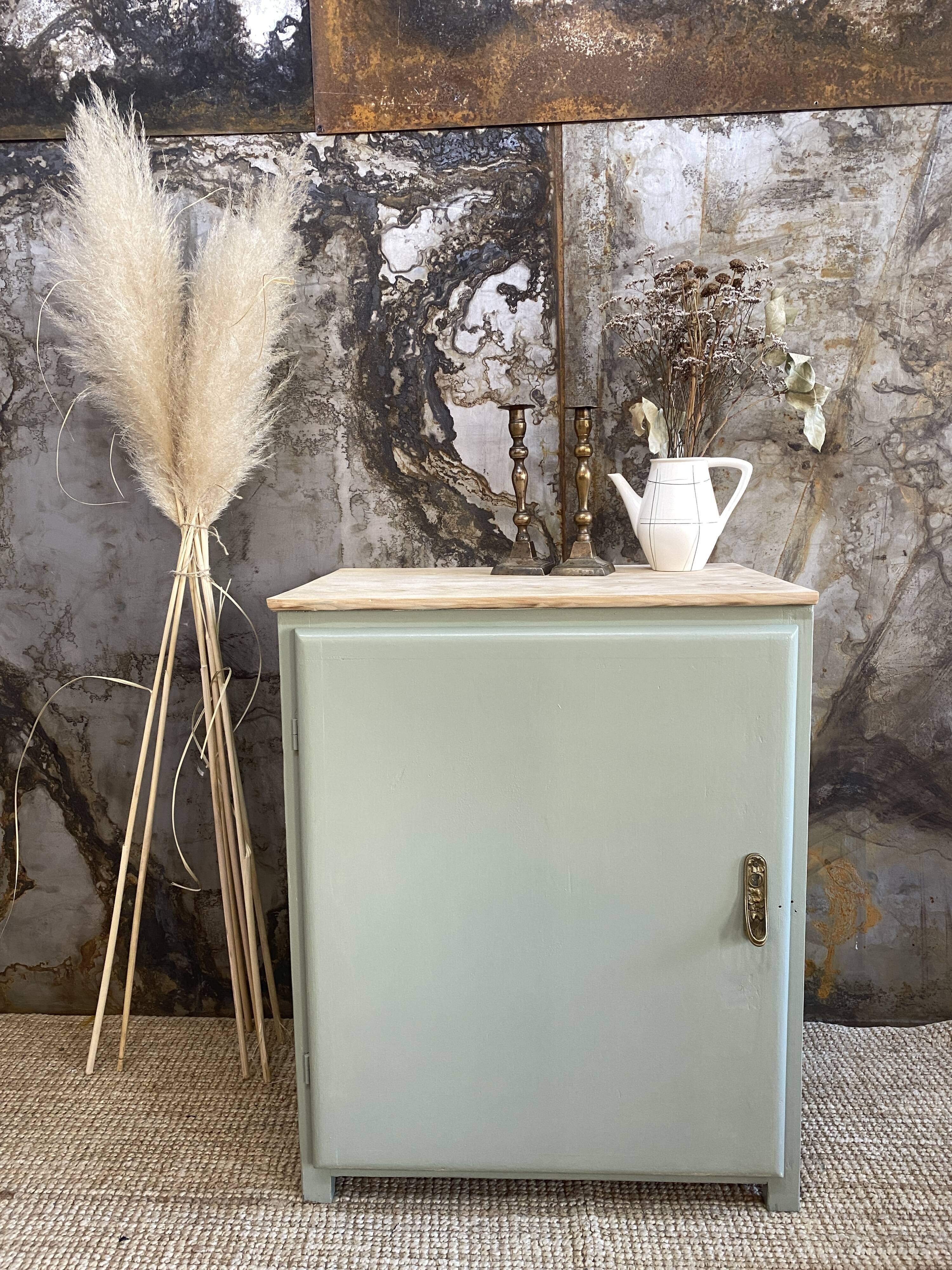 Buffet wood brut & celadon green