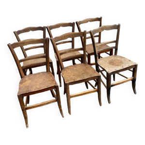 set de 6 chaises bistrot