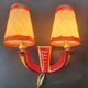 Ceramic wall lamp with Art Deco shades